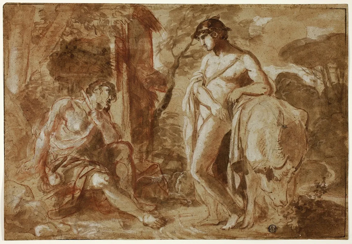 Mercury And Argus 5 by Camillo Procaccini - Canvas Print