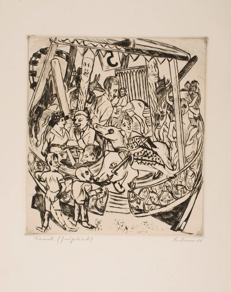 Merry Go Round 3 by Max Beckmann - Canvas Print