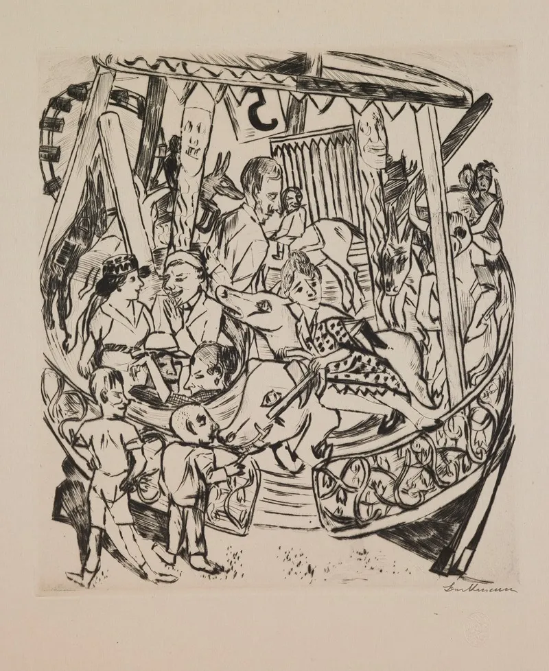 Merry Go Round Plate 7 From The Portfolio Annual Fair