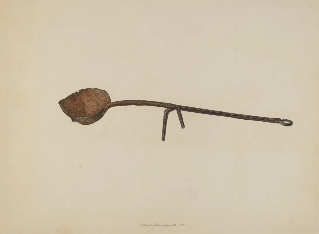 Metal Ladle by Albert Geuppert - Canvas Print