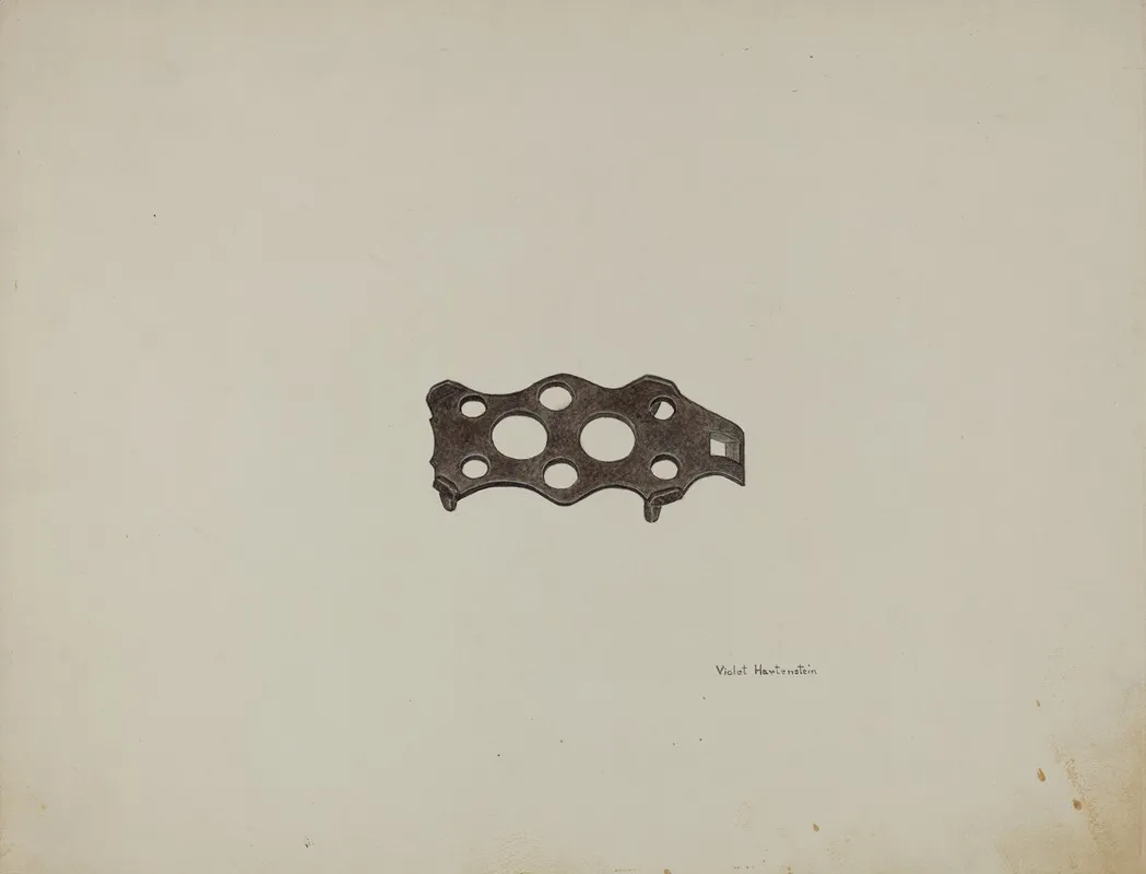 Metal Trivet 2 by Violet Hartenstein - Canvas Print