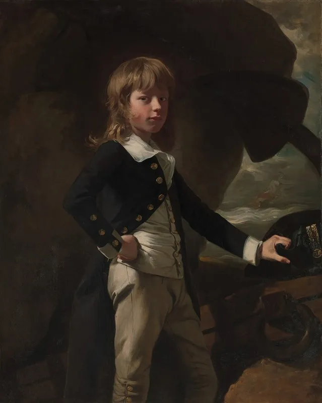 Midshipman Augustus Brine by John Singleton Copley - Canvas Print