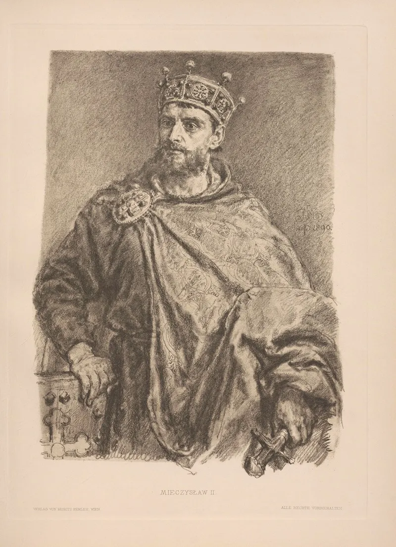 Mieczyslaw Ii by Jan Matejko - Canvas Print