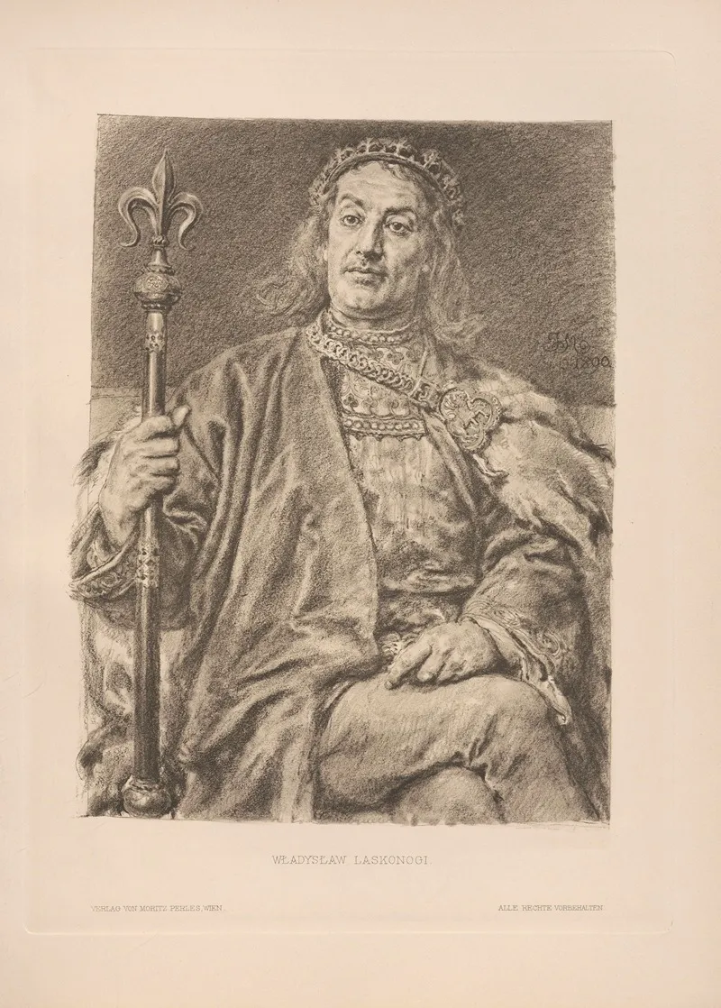 Mieczyslaw Laskonogi by Jan Matejko - Canvas Print