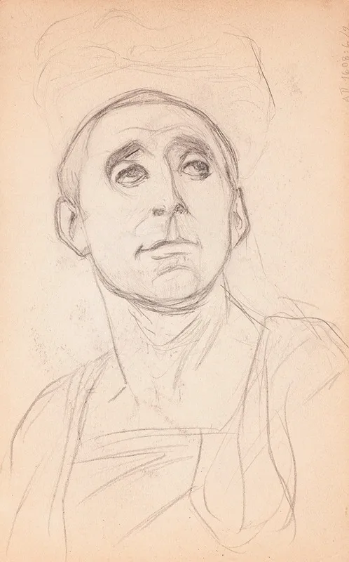 Miehen Paa Luonnos by Magnus Enckell - Canvas Print