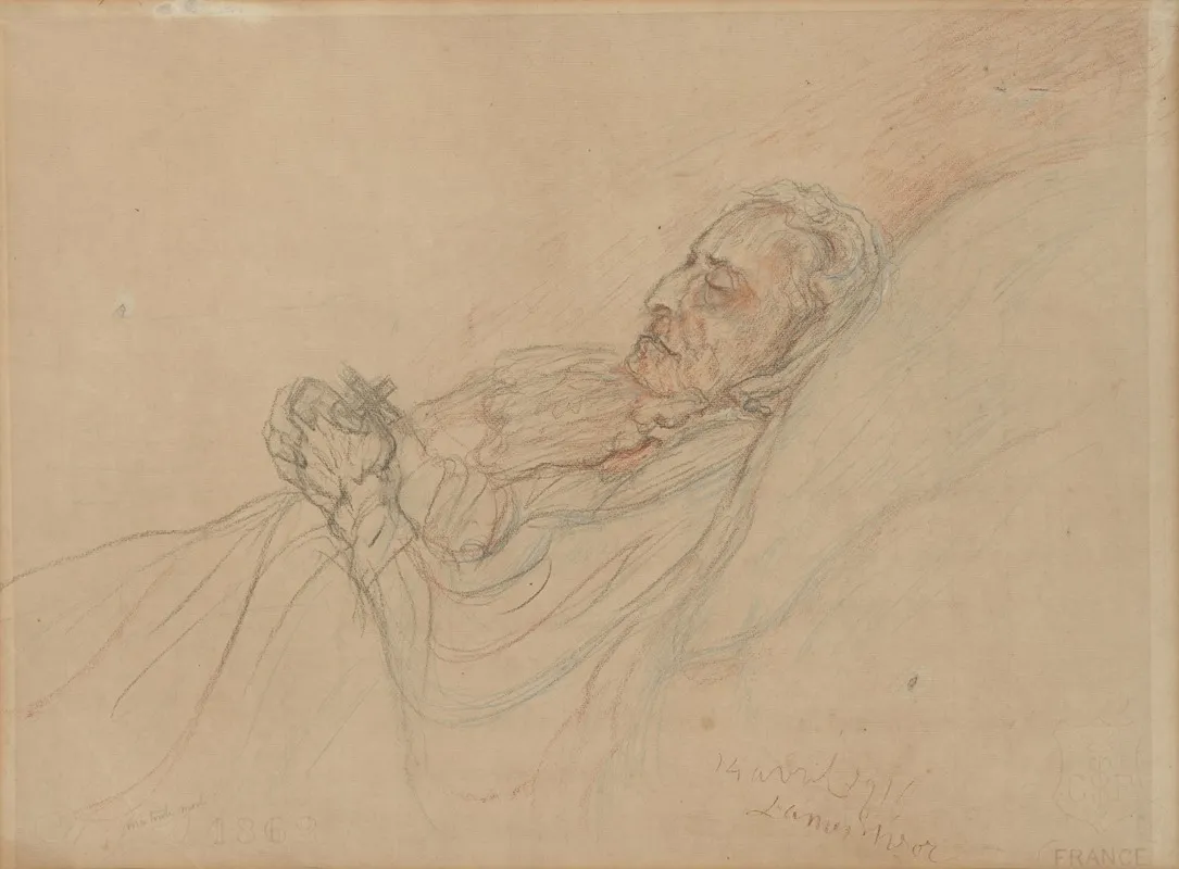 Mijn Dode Tante by James Ensor - Canvas Print