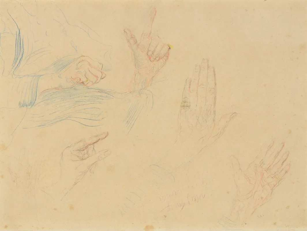 Mijn Handen by James Ensor - Canvas Print