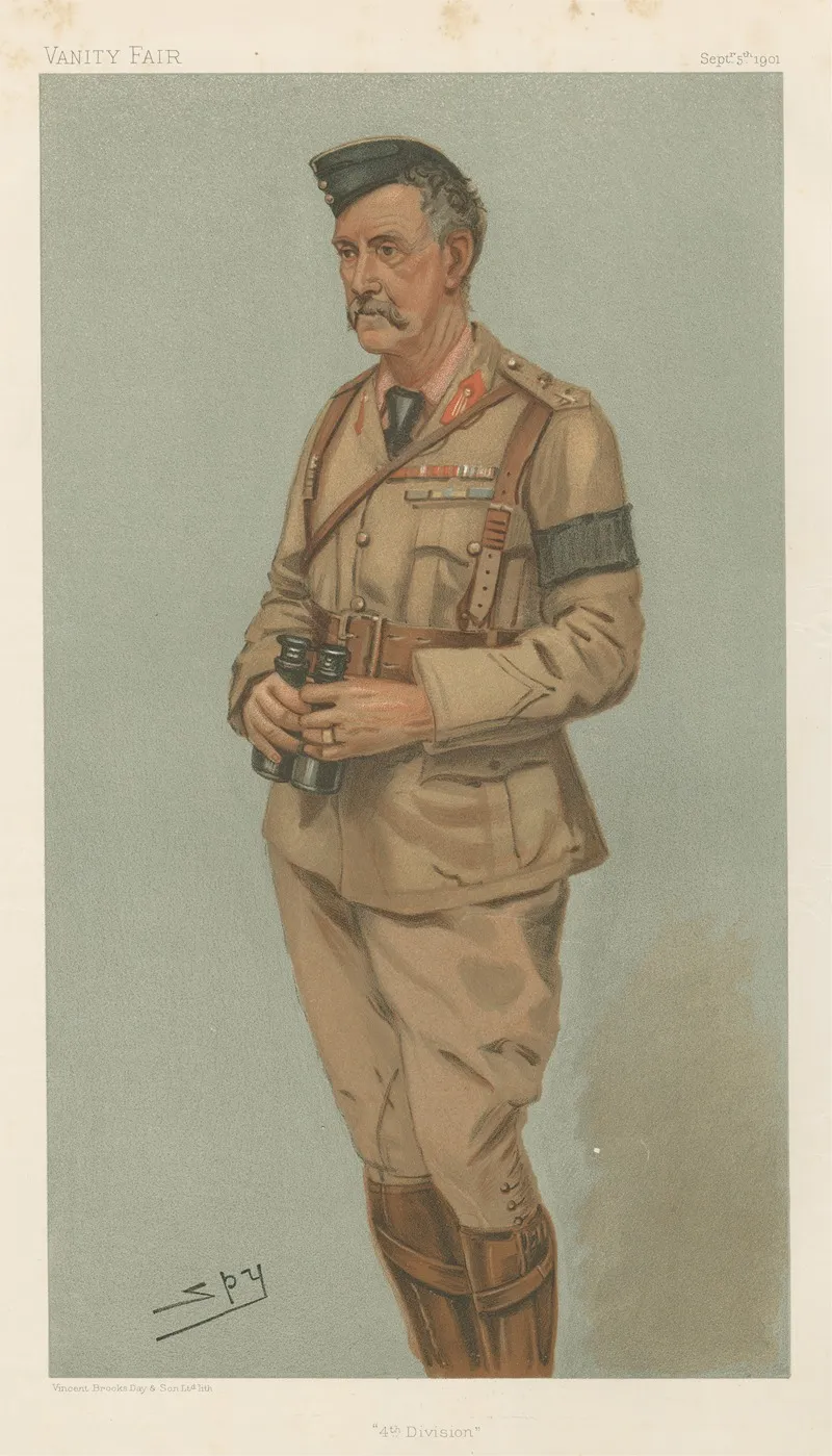 Military And Navy 4th Division General The Hon Neville Gerald Lyttelton September 5 1901 by Leslie Matthew Ward - Canvas Print