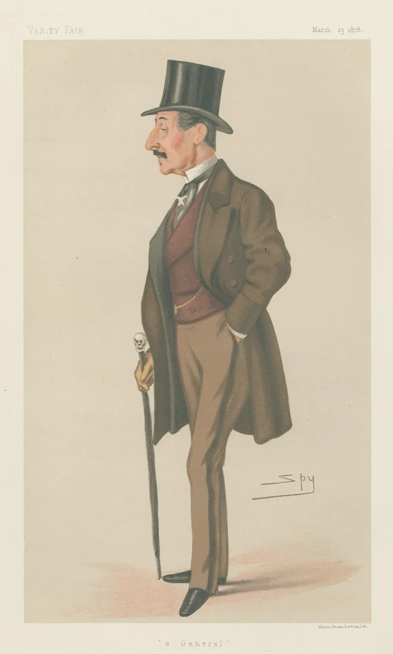 Military And Navy A General General Sir Charles Hastings Doyle March 23 1878 by Leslie Matthew Ward - Canvas Print
