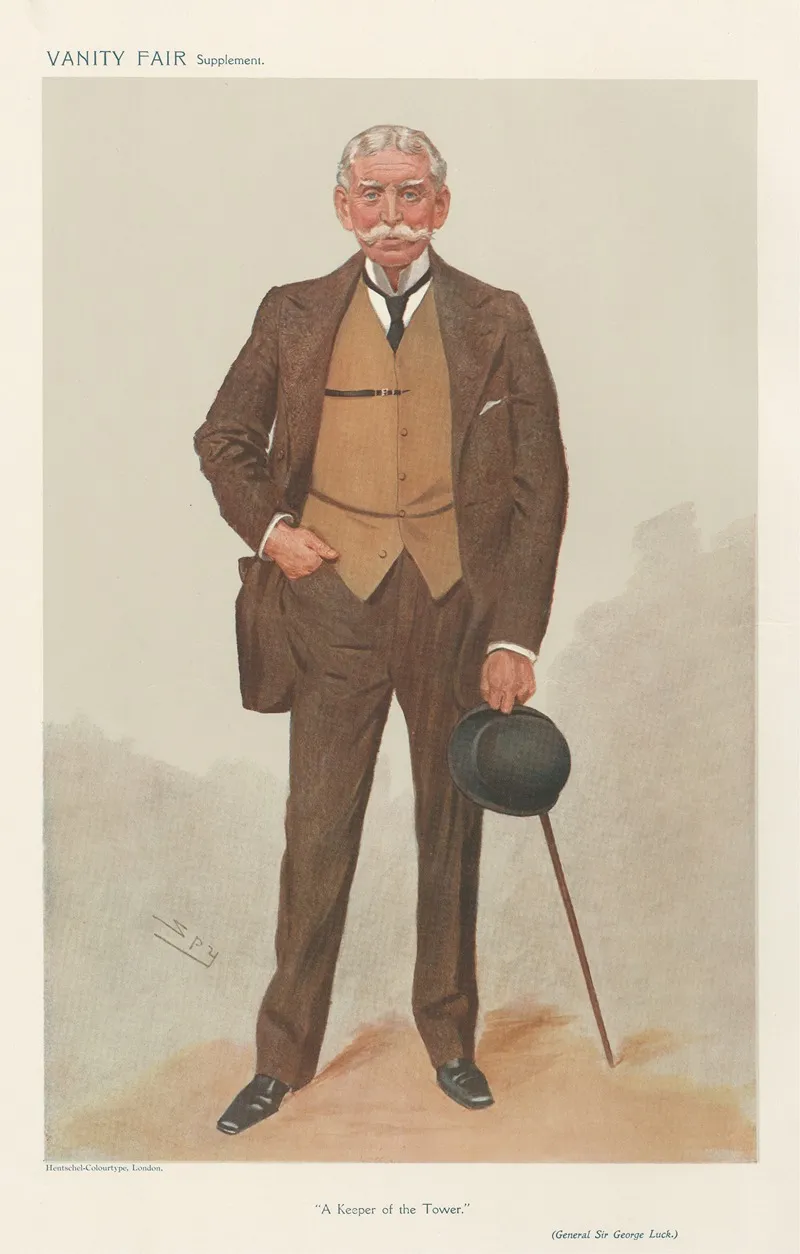 Military And Navy A Keeper Of The Tower Lieutenant General Sir George Luck December 4 1907 by Leslie Matthew Ward - Canvas Print