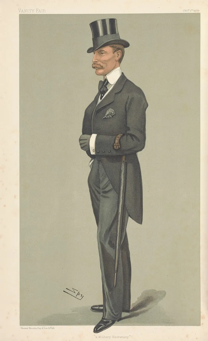 Military And Navy A Military Secretary Colonel Douglas Frederick Rawdon Dawson January 1 1903 by Leslie Matthew Ward - Canvas Print