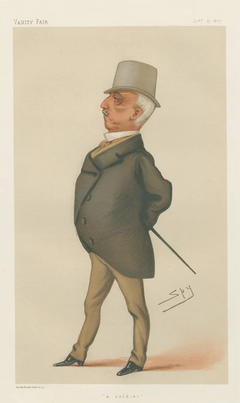 Military And Navy A Soldier General Lord George Augustus Frederick Paget October 13 1877 by Leslie Matthew Ward - Canvas Print