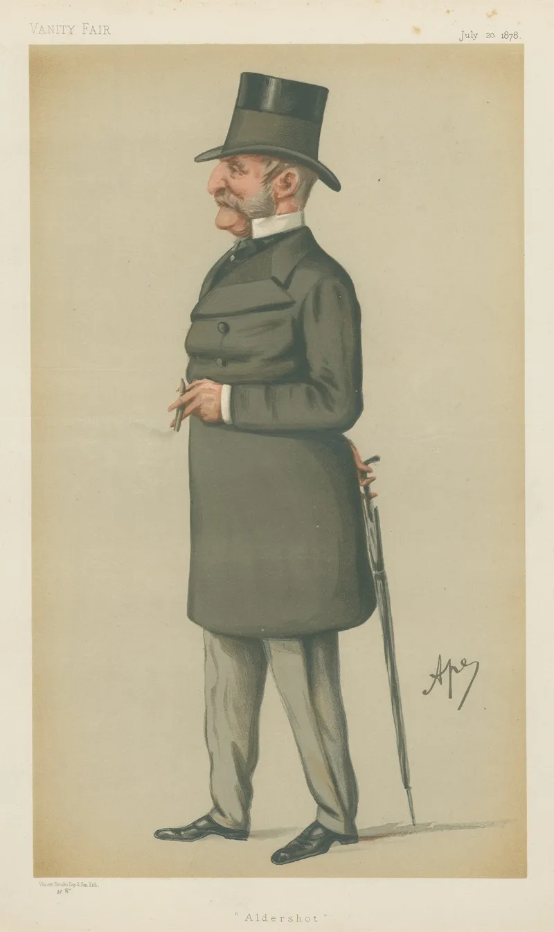 Military And Navy Aldershot General Sir Thomas Montagu Steele July 20 1878 by Carlo Pellegrini - Canvas Print