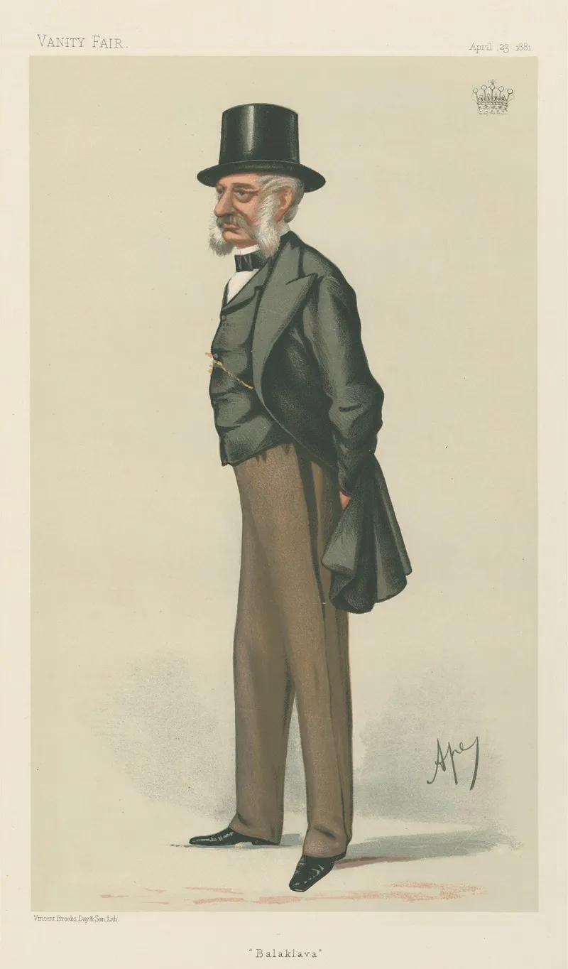 Military And Navy Balaklava General The Earl Of Lucan April 23 1881 by Carlo Pellegrini - Canvas Print