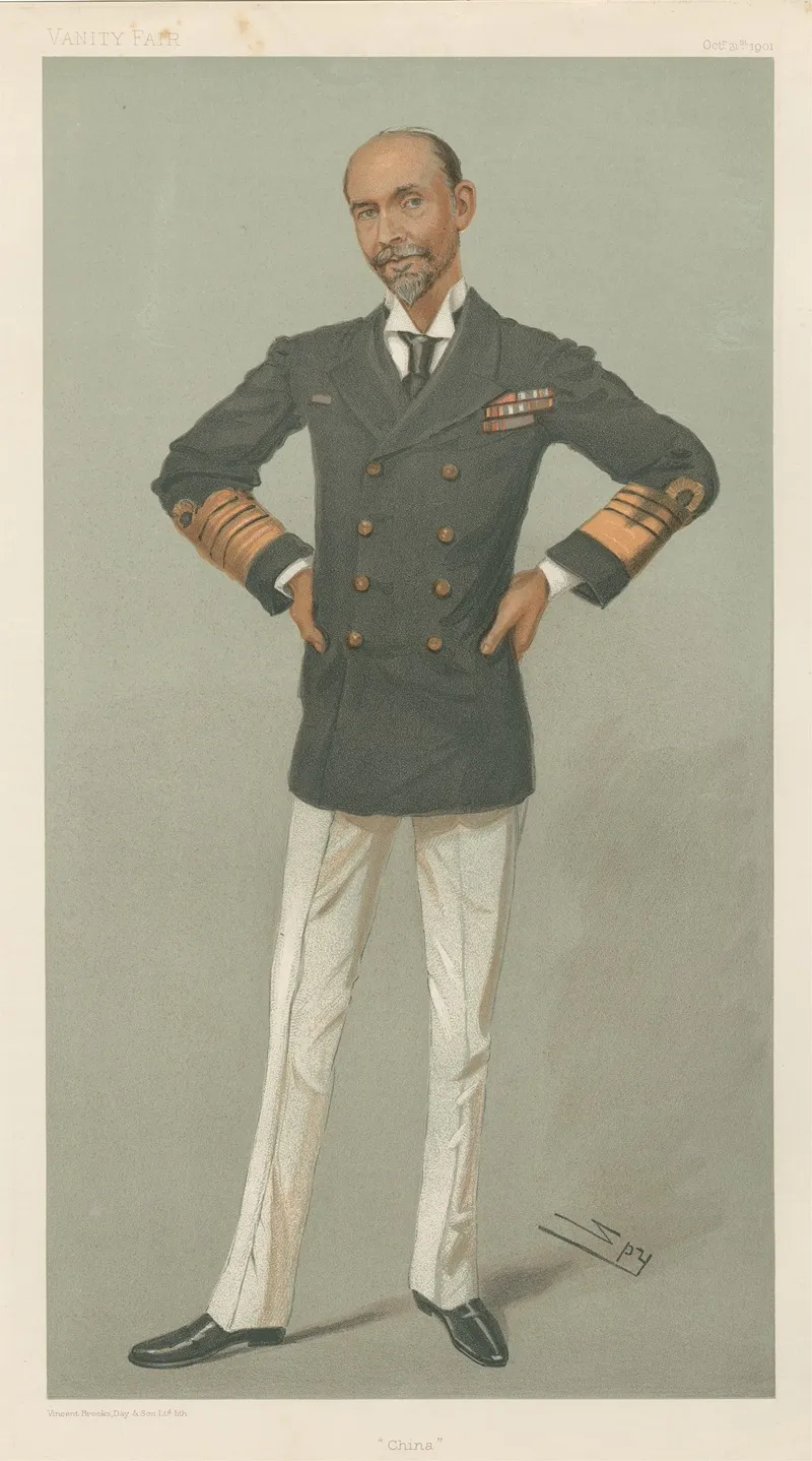 Military And Navy China Sir Edward Hobart Seymour October 31 1901 by Leslie Matthew Ward - Canvas Print