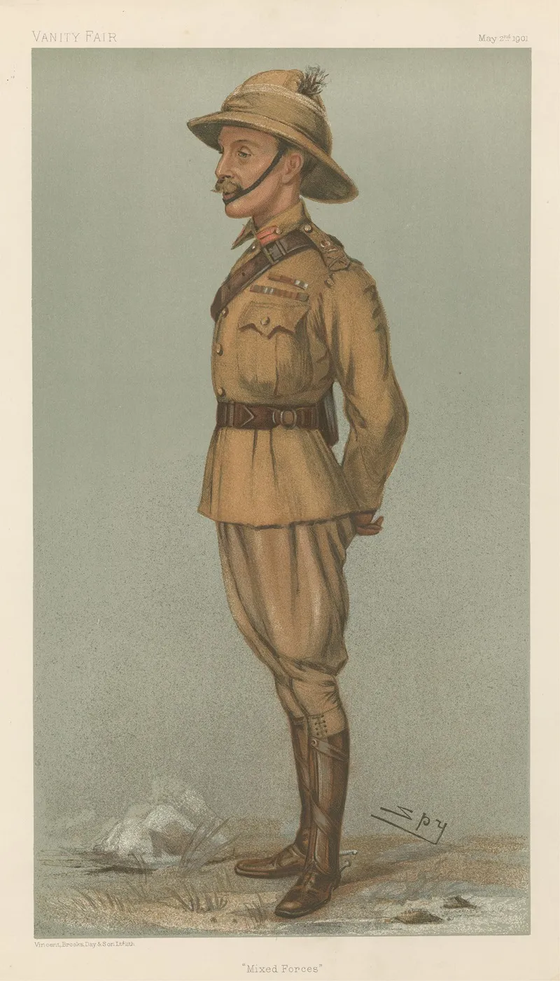 Military And Navy Mixed Forces General Sir Ian Hamilton May 2 1901 by Leslie Matthew Ward - Canvas Print