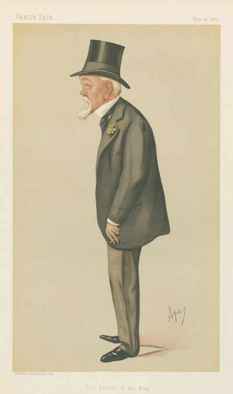 Military And Navy The Father Of The Rag Major A G F Jocelyn May 30 1885 by Carlo Pellegrini - Canvas Print