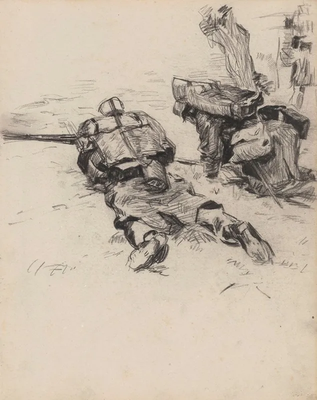 Military Men 3 by James Ensor - Canvas Print