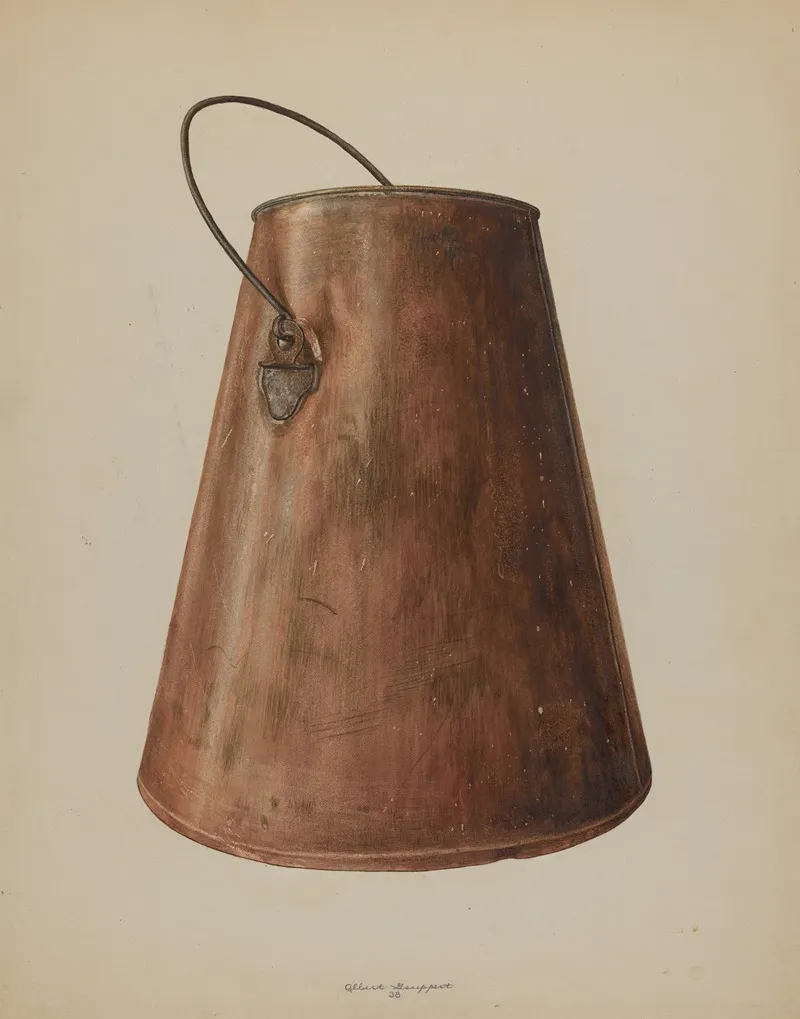 Milk Pail by Albert Geuppert - Canvas Print