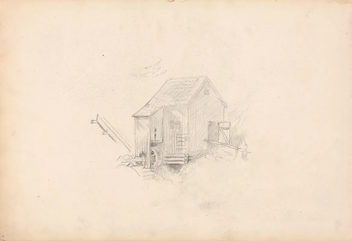 Mill House by Hans Gude - Canvas Print