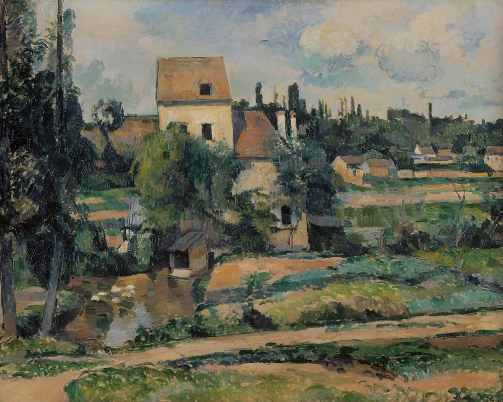 Mill On The Couleuvre At Pontoise by Paul Cézanne - Canvas Print