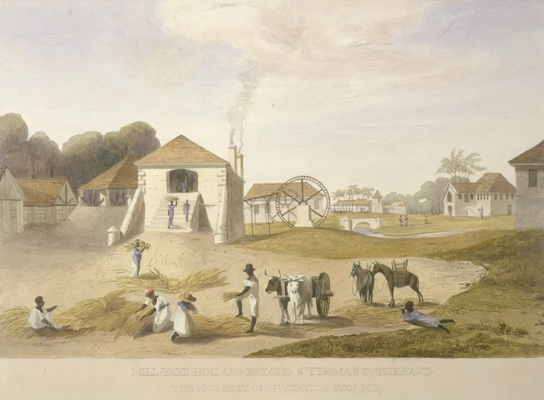 Mill Yard Holland Estate St Thomas In The East by James Hakewill - Canvas Print