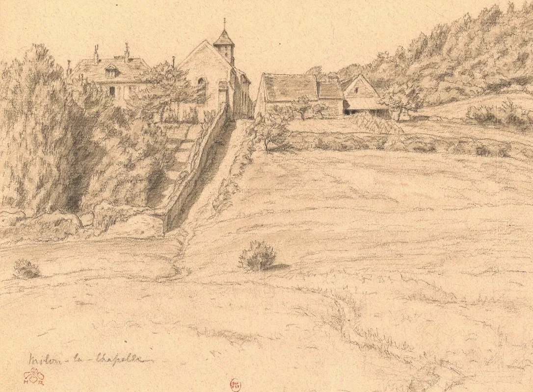 Milon La Chapelle by Henri Rivière - Canvas Print