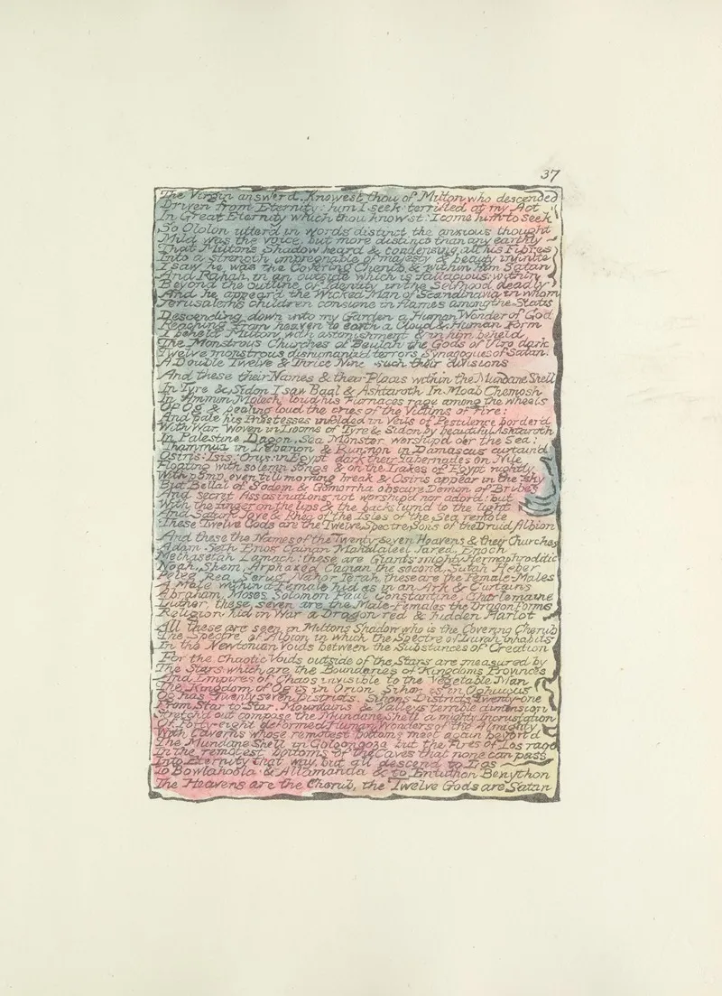 Milton A Poem In 2 Books Pl 37