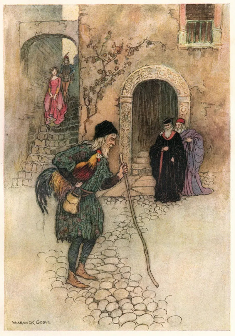 Minecco Aniello Meeting The Magicians by Warwick Goble - Canvas Print