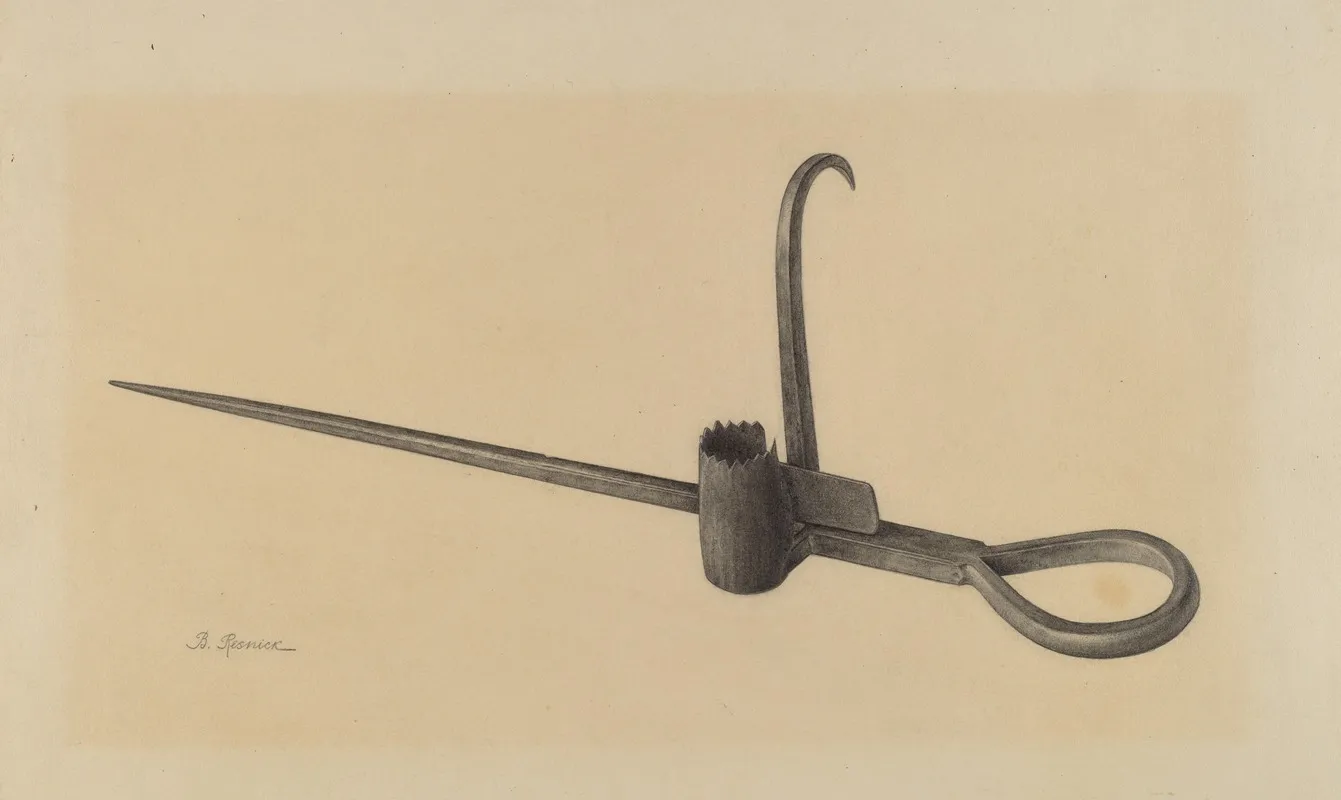 Miners Candlestick by Benjamin Resnick - Canvas Print