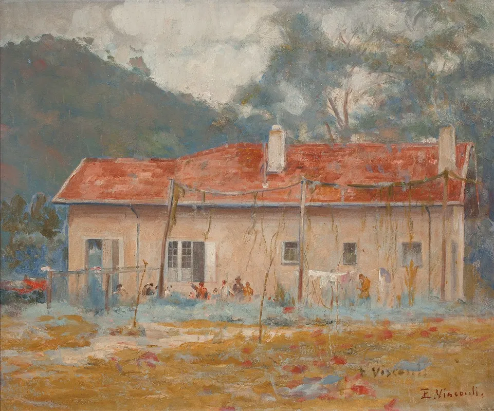Minha Casa De Campo by Eliseu Visconti - Canvas Print
