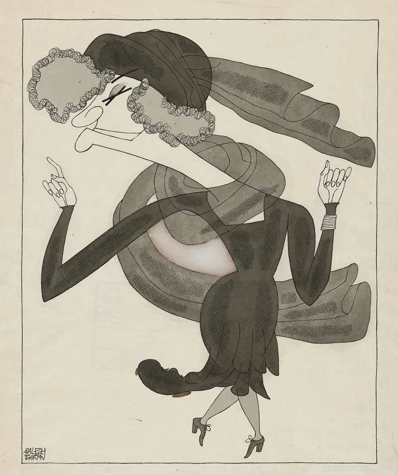 Minnie Maddern Fiske by Ralph Barton - Canvas Print
