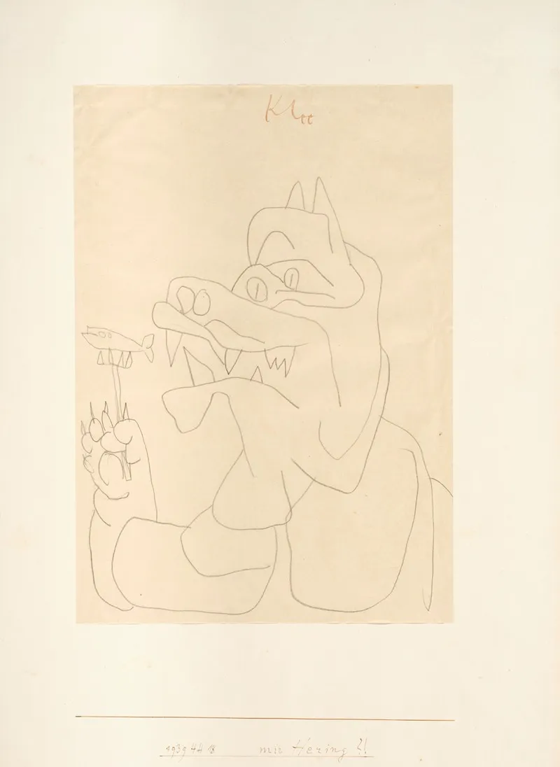 Mir Hering by Paul Klee - Canvas Print