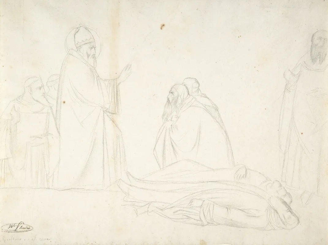 Miracle Of St Sylvester The Raising Of Two Pagan Priests After Maso Di Banco S Croce Florence