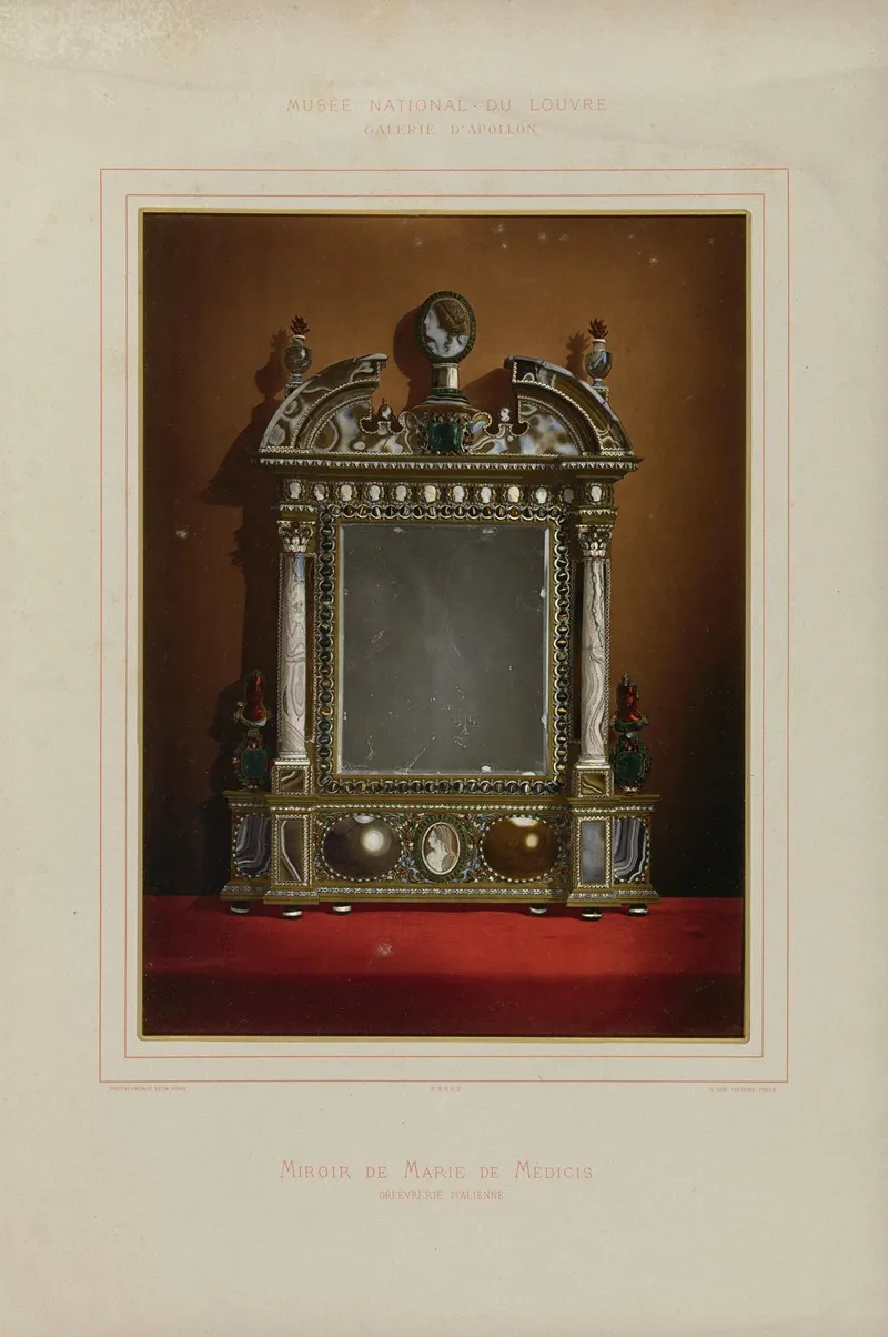 Miroir De Marie De Medicis Orfevrerie Italienne by Léon Vidal - Canvas Print