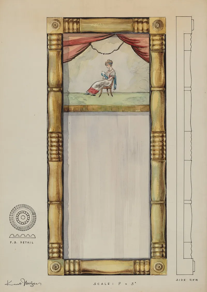 Mirror 28 by Kurt Melzer - Canvas Print