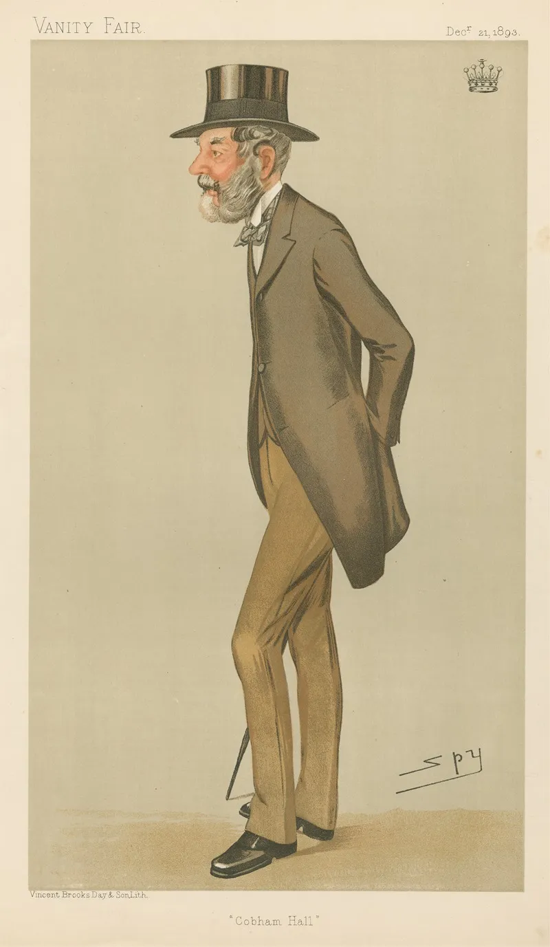 Miscellaneous Cobham Hall The Earl Of Darnley December 21 1893 by Leslie Matthew Ward - Canvas Print