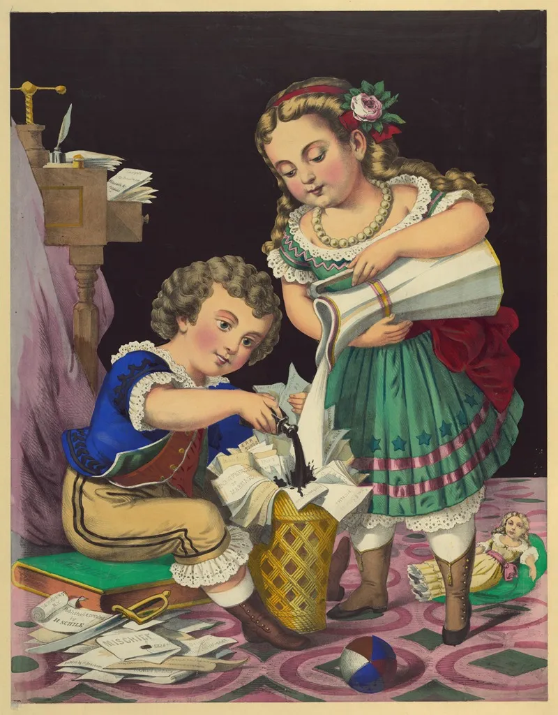 Mischief 2 by Henry Jerome Schile - Canvas Print