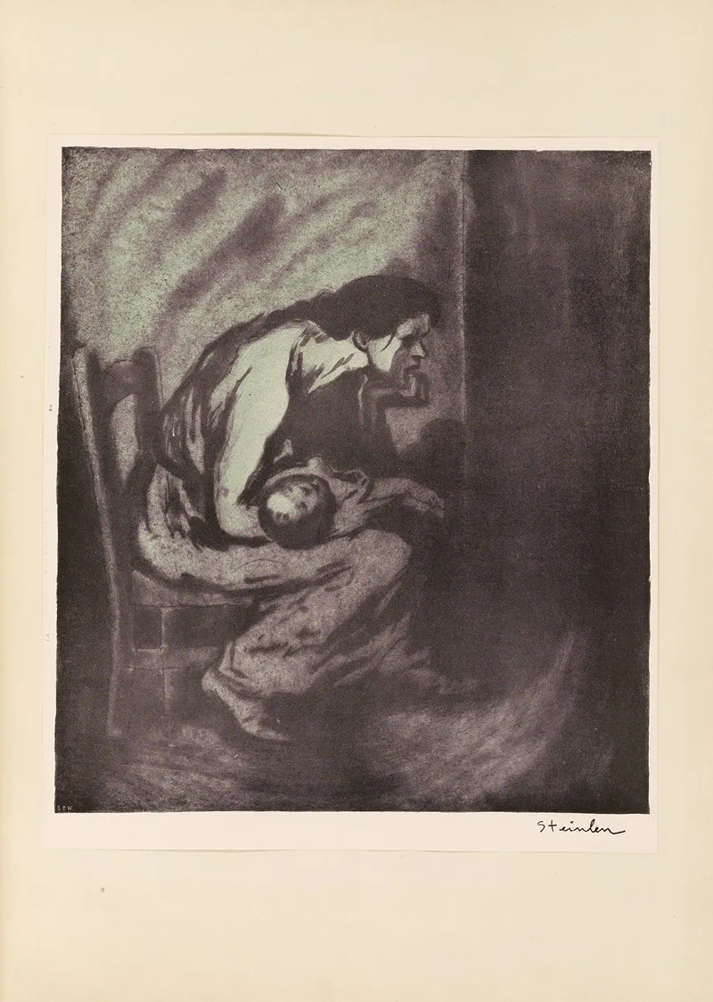 Misery 3 by Théophile Alexandre Steinlen - Canvas Print