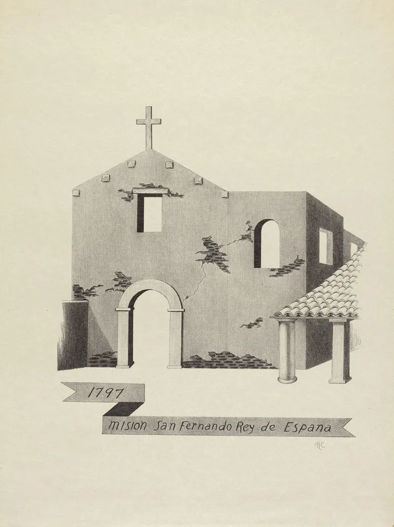 Mision San Fernando Rey De Espana by James Jones - Canvas Print