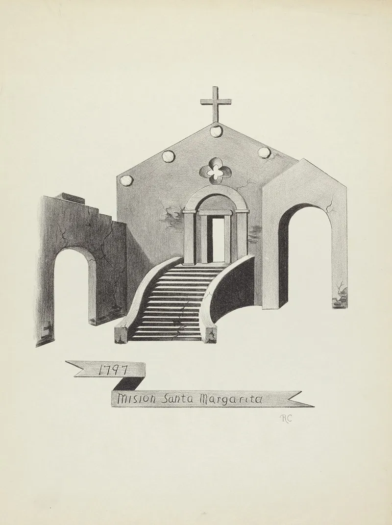 Mision Santa Margarita 3 by James Jones - Canvas Print
