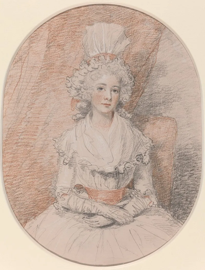 Miss Frances Beresford by John Hoppner - Canvas Print