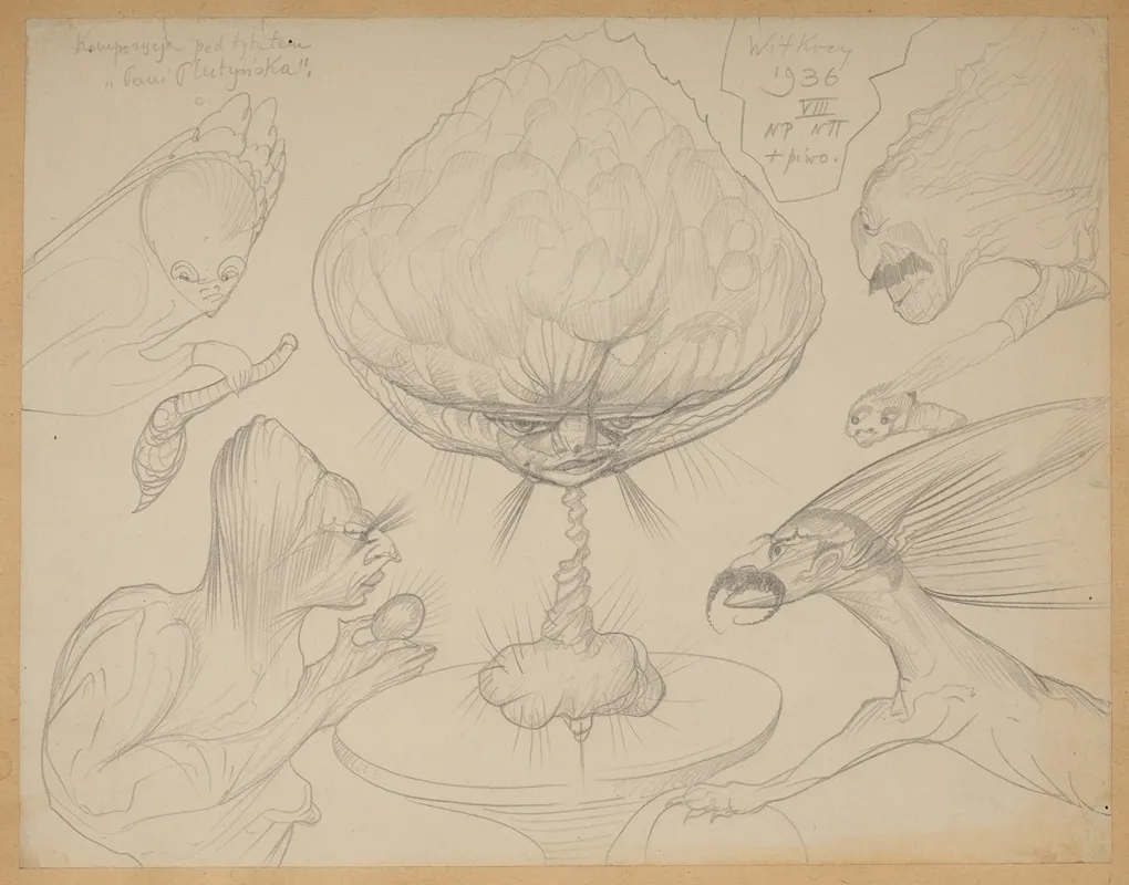 Miss Plutynska by Stanisław Ignacy Witkiewicz - Canvas Print