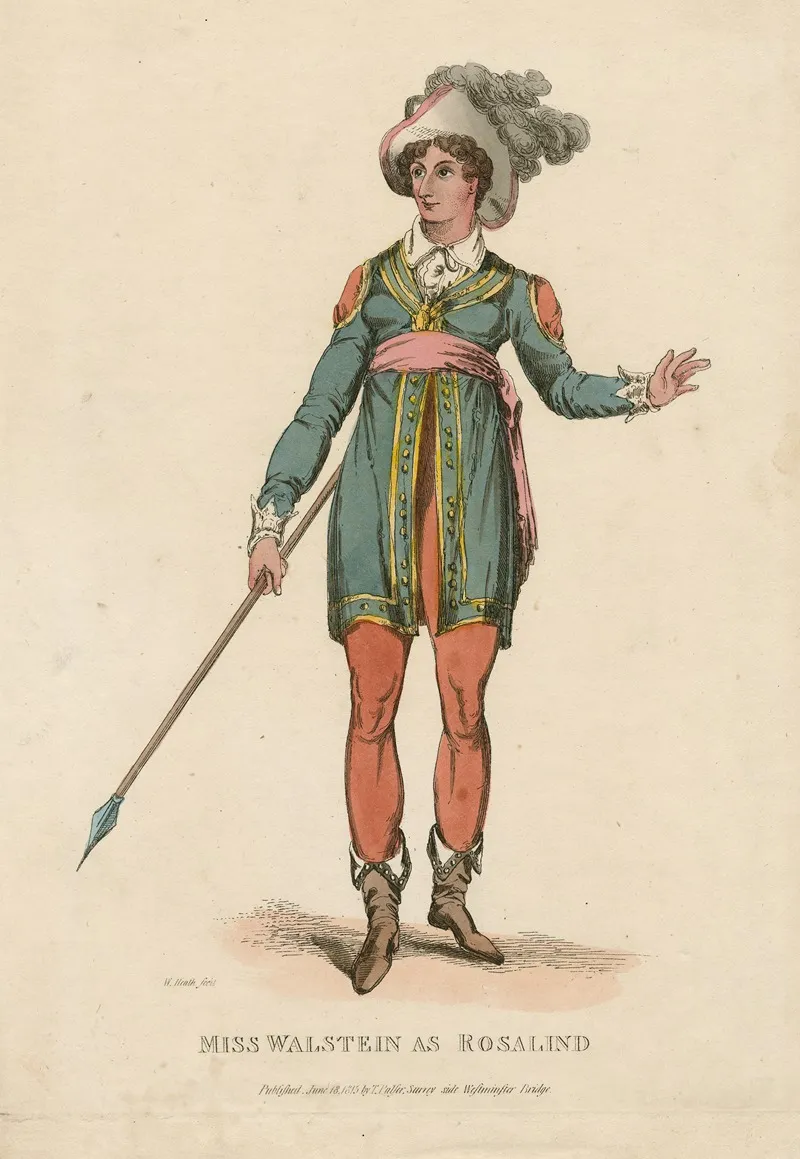 Miss Walstein As Rosalind In Shakespeares As You Like It