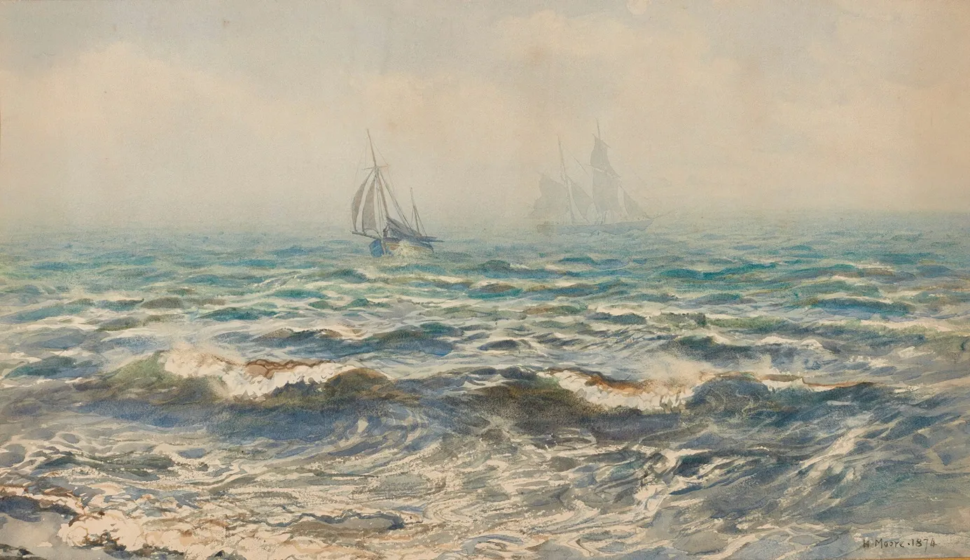 Mist Rising From The Sea by Henry Moore - Canvas Print