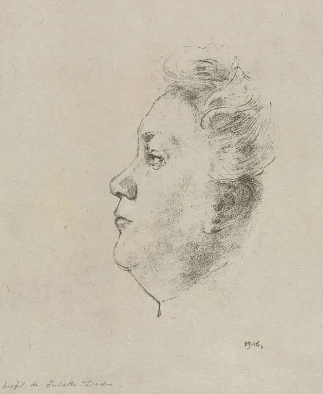 Mlle Juliette Dodu by Odilon Redon - Canvas Print