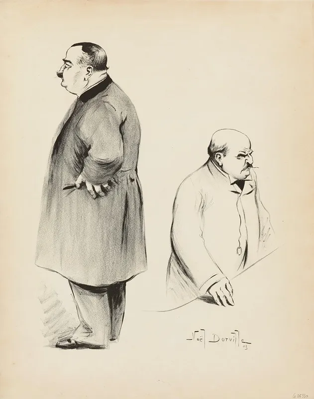 Mm Lintilhac Et Lepelletier by Noël Dorville - Canvas Print