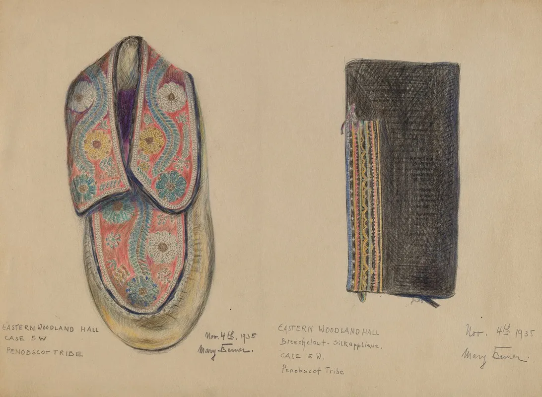 Moccasin 2 by Mary Berner - Canvas Print