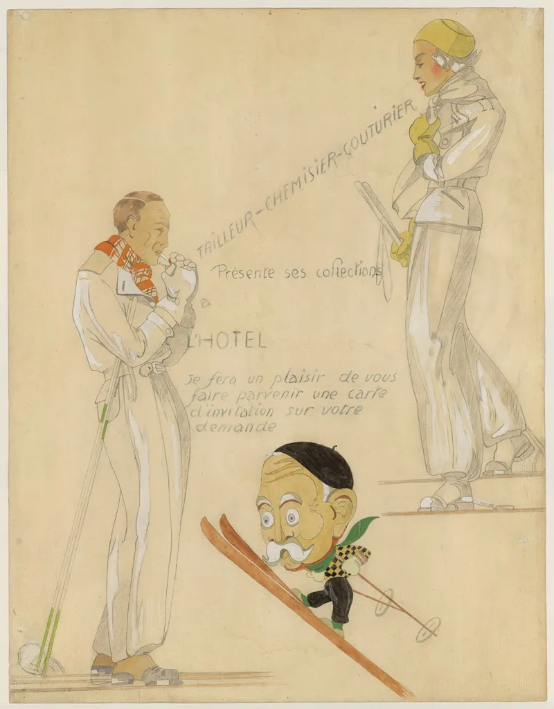Mode Des Sports Dhiver 2 by René Vincent - Canvas Print