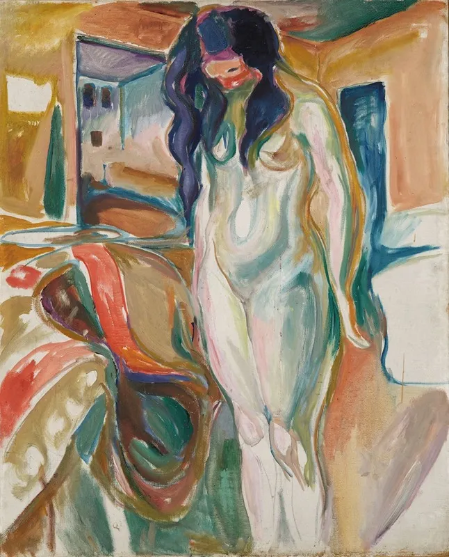 Model By The Wicker Chair